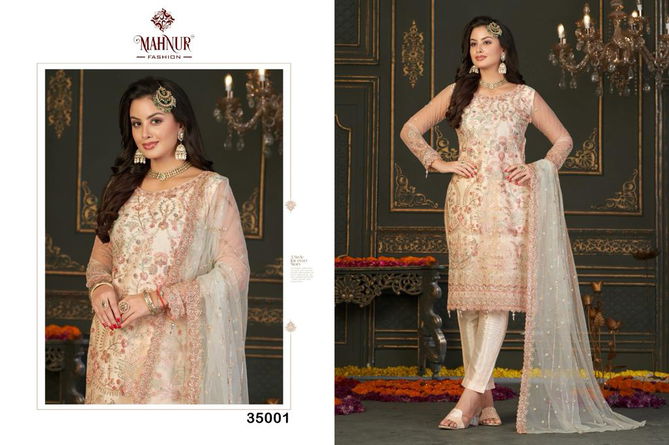 Mahnur Vol 35 Organza Pakistani Suits Catalog